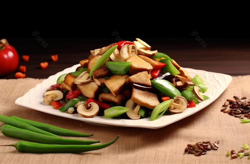 川菜湖南椒瓜子颗粒香干炒芹菜美食摄影背景,高清,摄影图,摄影图片,图片大全,摄影图免费下载